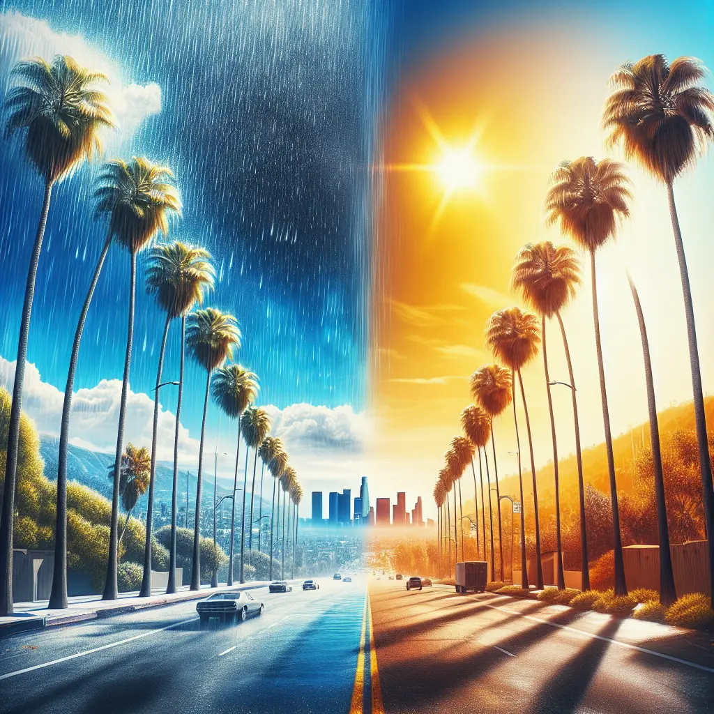 Hvordan er vejret i Los Angeles i uge 7?